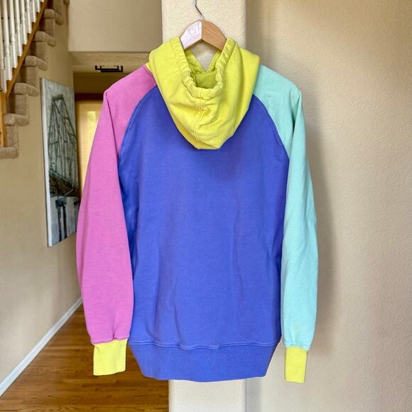 Teddy Fresh Men's Color Block Oversized Hoodie Sweatshirt Sz M - Picture 2 of 6